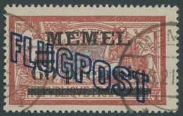 1921, 60 Pf. Auf 40 C. Flugpost, Pracht, Gepr. Huylmans, Mi. 200.- -> Automatically Generated Translation: 1921, 60 Pf.  - Memel (Klaïpeda) 1923