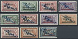 MEMELGEBIET 72-83 **, 1922, Flugpost, Postfrischer Prachtsatz (11 Werte), Mi. 100.- - Memel (Klaïpeda) 1923