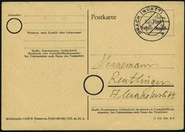 ALL. BES. GEBÜHR BEZAHLT URACH (WÜRTT), 29.4.47, Violetter L2 12 Rpf. Gebühr Bezahlt, Prachtkarte - Sonstige & Ohne Zuordnung