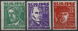 MECKLENBURG-VORPOMMERN 20-22a **, 1945, Faschismus, Prachtsatz, Mi. 100.- - Andere & Zonder Classificatie