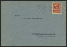 THÜRINGEN 97AXar BRIEF, 1945, 12 Pf. Karminrot, Vollgummierung, Hellchromgelbes Papier, Dicke Gummierung, Type II, Einze - Autres & Non Classés