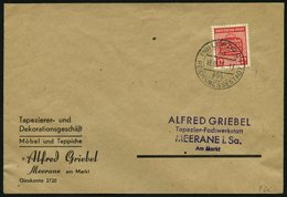 WEST-SACHSEN 125Y BRIEF, 1945, 12 Pf. Musterschau, Wz. 1Y, Auf FDC, Pracht - Sonstige & Ohne Zuordnung