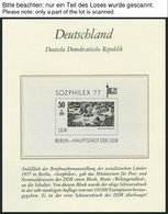 SAMMLUNGEN **, 1976-80, Kompletter Sammlungsteil Im Borek Falzlosalbum, Prachterhaltung - Collections