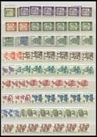 ROLLENMARKEN **, 1961-73, Partie Rollenmarken Mit 5er-, 6er- Und 11er-Streifen Sowie Farbigen Zählnummern, U.a. Mit Mi.N - Roulettes