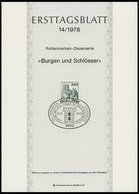 ERSTTAGSBLÄTTER 561-90 BrfStk, 1978, Kompletter Jahrgang, ETB 1 - 14/78, Pracht - Otros & Sin Clasificación