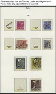 SAMMLUNGEN **,o, *, Sammlung Berlin Von 1948-69 Im KA-BE Bi-collect Album Mit Einigen Besseren Ausgaben, Ab 1956 Komplet - Autres & Non Classés