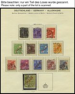 SAMMLUNGEN O, Gestempelte Sammlung Berlin Von 1948-87 Im Schaubek Falzlosalbum, Bis Auf 2-5 M. Schwarzaufdruck, 2 M. Rot - Otros & Sin Clasificación