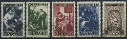 SAARLAND 267-71 O, 1949, Volkshilfe, Prachtsatz, Fotoattest Geigle, Mi. 650.- - Andere & Zonder Classificatie