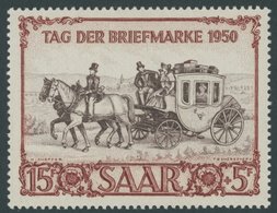 SAARLAND 291 **, 1950, 15 Fr. IBASA, Postfrisch, Pracht, Mi. 100.- - Sonstige & Ohne Zuordnung