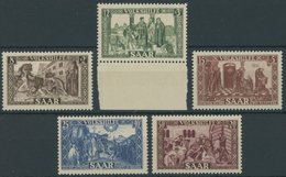 SAARLAND 299-303 **, 1950, Volkshilfe, Postfrischer Prachtsatz, Mi. 75.- - Other & Unclassified