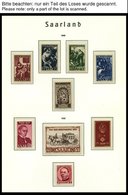 SAMMLUNGEN, LOTS **, 1947-59, Bis Auf Urdruck, Blocks Und Dienstmarken Komplette Postfrische Sammlung Auf Leuchtturm Fal - Andere & Zonder Classificatie