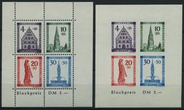 BADEN Bl. 1A/B **, 1949, Blockpaar Freiburg, Pracht, Mi. 150.- - Otros & Sin Clasificación