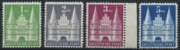 AMERIK. U. BRITISCHE ZONE 97-100I **, 1948, 1 - 5 DM Flache Treppe, 4 Prachtwerte, Mi. 175.- - Sonstige & Ohne Zuordnung