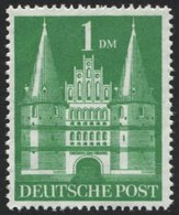 AMERIK. U. BRITISCHE ZONE 97IIeg **, 1948, 1 DM Eng Gezähnt, Herstellungsbedingte Gummibüge, Pracht, Mi. 160.- - Sonstige & Ohne Zuordnung