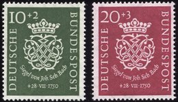 BUNDESREPUBLIK 121/2 **, 1950, Bach, Pracht, Mi. 130.- - Andere & Zonder Classificatie