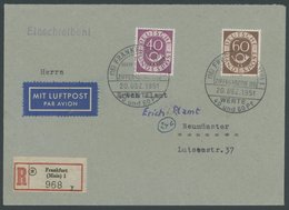 20.12.1951, 40 Und 60 Pf. Posthorn Auf FDC, Einschreibbrief Nach NEUMÜNSTER, Pracht, Mi. 850.- -> Automatically Generate - Otros & Sin Clasificación