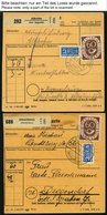 BUNDESREPUBLIK 135 BRIEF, 1954, 60 Pf. Posthorn, 20x Als Einzelfrankatur Auf Paketkarte, Aus Verschiedenen Niederbayrisc - Autres & Non Classés