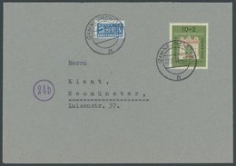 1953, 10 Pf. IFRABA, Einzelfrankatur Auf Ortsbrief NEUMÜNSTER, Pracht -> Automatically Generated Translation: 1953, 10 P - Altri & Non Classificati