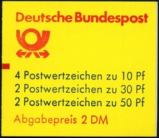 ZUSAMMENDRUCKE MH 22adK3 **, 1984, Markenheftchen Burgen Und Schlösser, 2. Deckelseite: Oberkante Brief Und P Von Post M - Otros & Sin Clasificación