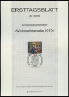 ERSTTAGSBLÄTTER 1000-32 BrfStk, 1979, Kompletter Jahrgang, ETB 1 - 27/79, Pracht - Sonstige & Ohne Zuordnung