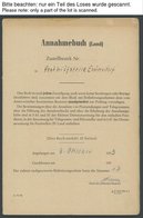 1953, Annahmebuch (Land), Posthilfsstelle Emersdorf, 32 Seiten Komplett, Die Gebühr Wurde Nicht Wie üblich Mit Freimarke - Autres & Non Classés