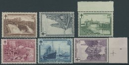 BELGIEN 270-75 **, 1929, Landschaften, Postfrischer Prachtsatz, Mi. 90.- - Sonstige & Ohne Zuordnung