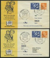 ERSTFLÜGE 1957-76, 4 Verschiedene SAS-Flugpostbelege, Pracht - Andere & Zonder Classificatie
