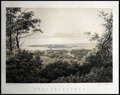 FREDERERIKSVAEK (Frederiksvrk), Gesamtansicht, Lithographie Mit Tonplatte Von J. Hellesen Nach Th. Bendstrupp Bei Emil  - Litografía