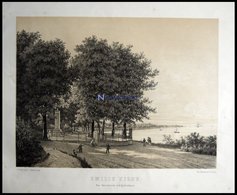 KOPENHAGEN (Emilie Kilde Paa Strandveien Ved Kjöbenhavn), Emilie Kilde, Lithographie Mit Tonplatte Von Hellesen Nach J.P - Lithografieën