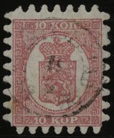 FINNLAND 4Bx O, 1865, 10 K. Rosakarmin Auf Rosa, Alle Zungen, Pracht, Mi. 200.- - Sonstige & Ohne Zuordnung