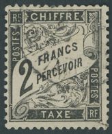 1882, 2 Fr. Schwarz, Leichte Bugspur Sonst Pracht, Mi. 900.- -> Automatically Generated Translation: 1882, 2 Fr. Black,  - Postage Due