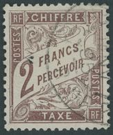 1884, 2 Fr. Rotbraun, Pracht, Mi. 170.- -> Automatically Generated Translation: 1884, 2 Fr. Red-brown, Superb, Michel 17 - Postage Due