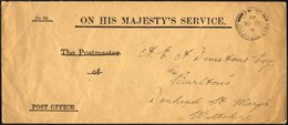 BRITISCHE MILITÄRPOST 1922, K2 FIELD POST OFFICE/D 41 Auf Dienstbrief Aus Dem Hauptquartier Der Englischen Armee In Dubl - Used Stamps