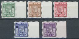 GEMEINDE CAMPIONE 1-5B **, 1944, Wappen, Gezähnt 11, Postfrischer Prachtsatz, Mi. 70.- - Zonder Classificatie