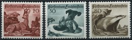 LIECHTENSTEIN 285-87 **, 1950, 3. Jagdserie, Prachtsatz, Mi. 90.- - Altri & Non Classificati