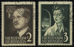 LIECHTENSTEIN 332/3 O, 1955, Fürstenpaar, Pracht, Mi. 130.- - Sonstige & Ohne Zuordnung