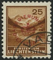 DIENSTMARKEN D 15a O, 1935, 25 Pf. Saminatal, Aufdruck Rot, Pracht, Mi. 120.- - Service