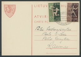 LITAUEN 421-24 BrfStk, 1938, Pfadfinder-Lager, Sonderstempel, Prachtsatz, Mi. 60.- - Lituanie