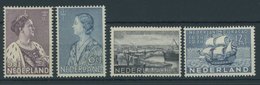 NIEDERLANDE 272-75 *, 1934, Nationales Crisis-Kommitee Und 300 Jahre Zugehörigkeit Curaçaos, Falzrest, 2 Prachtsätze - Niederlande