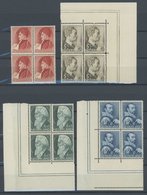 NIEDERLANDE 282-85 VB **, 1935, Fürsorge In Viererblocks (meist Aus Der Bogenecke), Postfrischer Prachtsatz, Mi. (440.-) - Niederlande