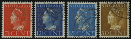 DIENSTMARKEN D 16-19 *, 1940, 71/2 - 30 C. COUR PERMANENTE DE JUSTICE INTERNATIONALE, Falzrest, Prachtsatz - Dienstzegels