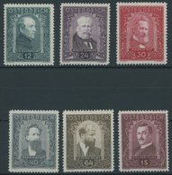 ÖSTERREICH 1918-1938 545-50 **, 1932, Maler, Postfrischer Prachtsatz, Mi. 300.- - Autres & Non Classés