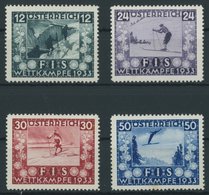 ÖSTERREICH 1918-1938 551-54 *, 1933, FIS I, Falzrest, Prachtsatz - Andere & Zonder Classificatie