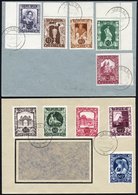 ÖSTERREICH 812-21 BrfStk, 1947, Kunstausstellung Mit Tagesstempeln Wien 62 Auf 2 Umschlägen, Prachtsatz - Andere & Zonder Classificatie