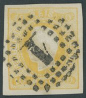 PORTUGAL 18 O, 1866, 10 R. Gelb, Pracht, Mi. 200.- - Other & Unclassified