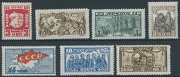 SOWJETUNION 328-34 *, 1927, Oktoberrevolution, Falzrest, Prachtsatz - Andere & Zonder Classificatie