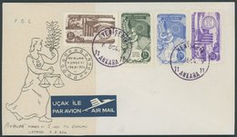 TÜRKEI 1391-94 BRIEF, 1954, Europarat Auf FDC, Pracht, Mi. 450.- - Otros & Sin Clasificación