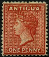 ANTIGUA 4b *, 1872, 1 P. Scharlach, Wz. CC, Gummireste, Pracht, Mi. 450.- - 1858-1960 Colonie Britannique