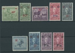 BELGISCH-KONGO 121-29 **, 1931, Freimarken, Postfrischer Prachtsatz - Otros & Sin Clasificación