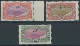 FRANZÖSISCH-SOMALI-KÜSTE 135-37 **, 1927, 3 - 20 Fr. Freimarken, Postfrisch, 3 Prachtwerte - Autres & Non Classés